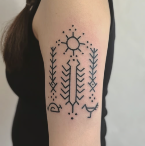 Tane handpoke tattoo　タネ ハンドポークタトゥー